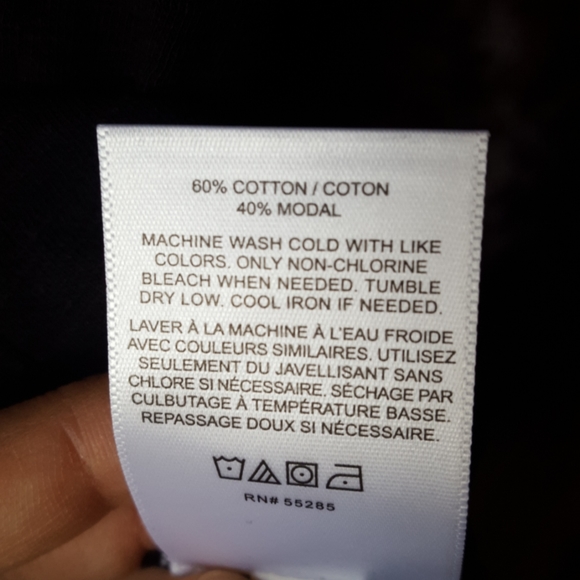 Express Black Ruffle Top - Picture 5 of 9